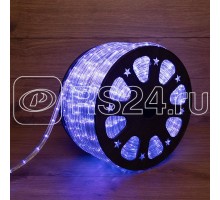 Шнур светодиодный Дюралайт фиксинг круглый 24LED/м син. (уп.100м) Neon-Night 121-323-4