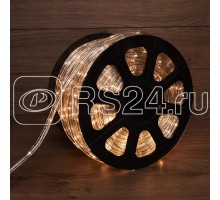 Шнур светодиодный Дюралайт фиксинг круглый 24LED/м тепл. бел. (уп.100м) Neon-Night 121-326-4