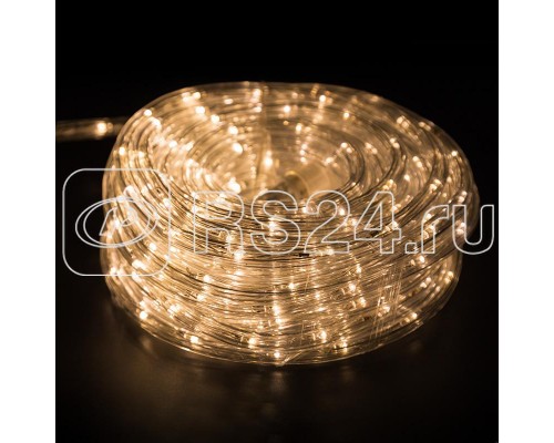 Шнур светодиодный Дюралайт фиксинг круглый 24LED/м тепл. бел. (уп.14м) Neon-Night 121-326-14