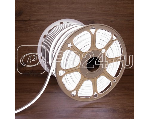 Шнур светодиодный гибкий неон LED SMD 8х16мм 120LED/м двустор. бел. (уп.100м) Neon-Night 131-095