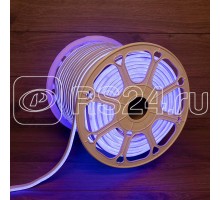 Шнур светодиодный гибкий неон LED SMD 8х16мм 120LED/м двустор. син. (уп.100м) Neon-Night 131-093