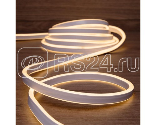 Шнур светодиодный гибкий неон LED SMD 8х16мм 120LED/м двустор. тепл. бел. 5м Neon-Night 131-006