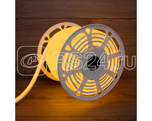Шнур светодиодный гибкий неон LED SMD форма - D 16х16мм 120LED/м желт. (уп.50м) Neon-Night 131-081