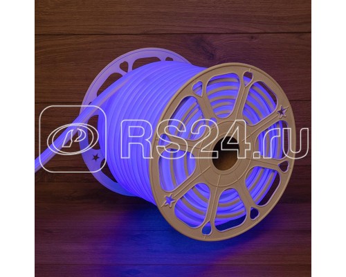 Шнур светодиодный гибкий неон LED SMD форма - D 16х16мм 120LED/м син. (уп.50м) Neon-Night 131-083