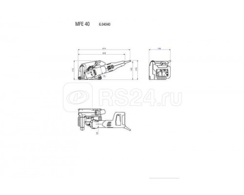 Штроборез MFE 40 1900Вт 40мм кейс Metabo 604040510