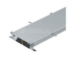 Секция кабель-канала глухая с фиксаторами 2400х400х100мм OKA-W40010050R сталь (дл.2.4м) OBO 7424504