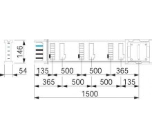 Секция прямая 1.5м 400А SchE KSA400ED4156