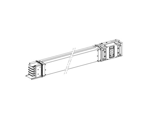 Секция прямая измен. длины 800А SchE KSC800ET4A