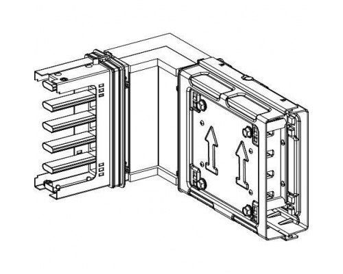 Секция угловая 400А SchE KSC400DLC40