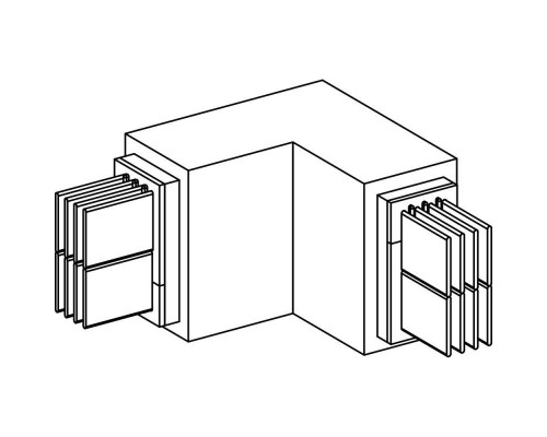 Секция угловая плашмя огнестойкая SchE KRC4000FP4C