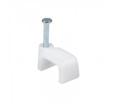 Скоба крепежная квадратная плоская 9мм (уп.50шт) EKF plcn-ss-9