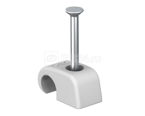 Скоба крепежная с гвоздем d4-7мм L30 2025 30 LGR OBO 2228637