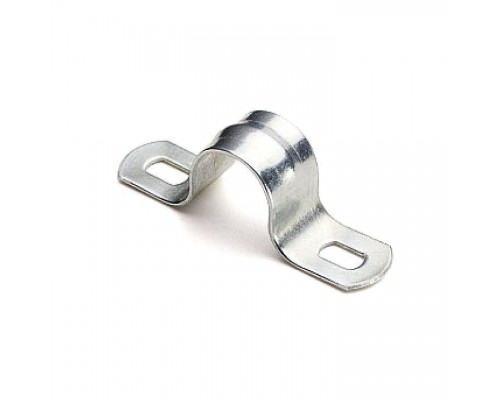 Скоба метал. двухлапковая d21-22мм (уп.100шт) EKF sm-2-21-22