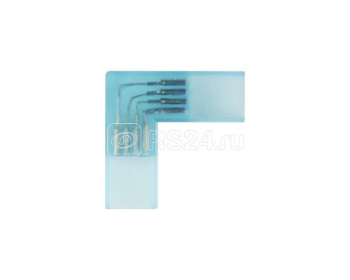 Соединитель UTC-K-24/B67-RGB CLEAR 005 POLYBAG контактный L-обр. для Led лент 220В 5050 RGB 4 контакта прозр. (уп.5шт) Uniel 10823