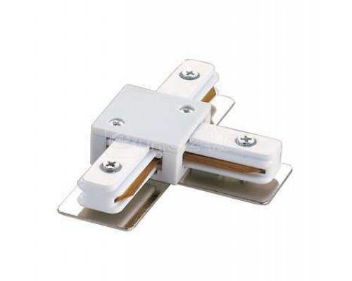 Соединитель для 2-х шинопроводов UBX-Q121 K31 WHITE 1 POLYBAG Т-образный 1ф бел. Volpe 10578