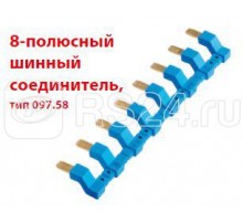 Соединитель шинный 8п для розеток Push-in серии 484C FINDER 09758