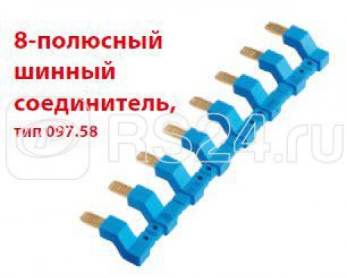 Соединитель шинный 8п для розеток Push-in серии 484C FINDER 09758