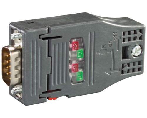 Соединитель шинный SIMATIC NET PB FC RS 485 PLUG 180 для подключения к PROFIBUS до 12Мбит/с Siemens 6GK15000FC10