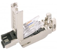 Соединитель штекерный SIMATIC NET IE FC RJ45 180 RJ45 для пром. условий в метал. корпусе Siemens 6GK19011BB102AA0