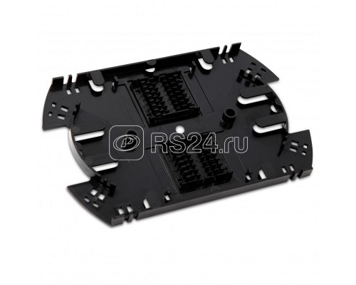Сплайс-кассета FO-SPL01-HLD-BK оптич. для боксов FO-19R (аналог КУ-01) с двумя ложементами (без крышки) Hyperline 254996