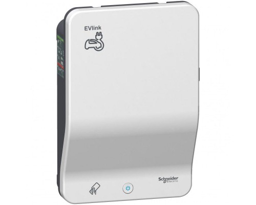 Станция зарядная EVLINK 7/22кВт розетка T2S+розетка+RFID SchE EVB1A22P4ERI