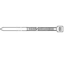 Стяжка GT-370IC нейлон. неоткрывающаяся безгалогенная (halogen free) 370х3.6мм полиамид 6.6 (-40град.C - +85град.C) бел. (уп.100шт) Hyperline 16037