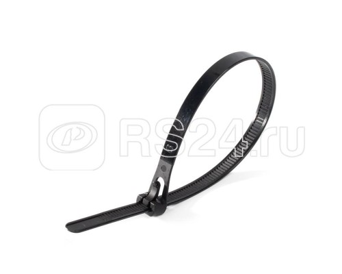 Стяжка нейлоновая КСР 7.5х300 (ч) (уп.100шт) Fortisflex 80146