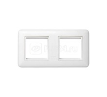 Суппорт с рамкой для 2 мод. K45 бел. Simon Connect KR445-9