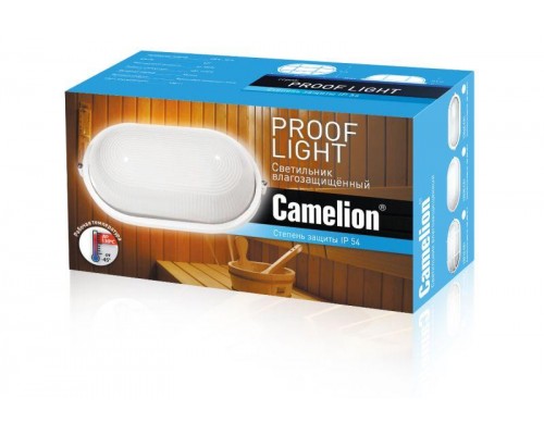 Светильник 1202S C01 NEW до 130 оС овал НБП 04-100-001 УХЛ1 Открытый 230В 100Вт Camelion 13661