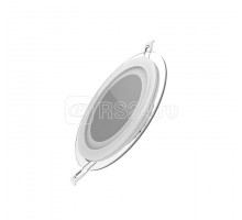 Светильник 200х30 d155 18Вт 3000К 1390лм круглый с декорат. стеклом Gauss 947111118