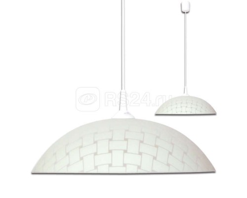 Светильник 460 НСБ 72-60 Плетенка М50 глянц. бел./шнур бел. (инд. упак.) Элетех 1005251413