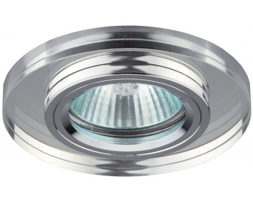 Светильник DK7 CH/WH декор стекло круглый хром/зеркальный ЭРА C0043735