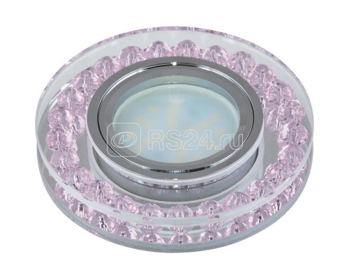 Светильник DLS-P102 Peonia GU5.3 CHROME/PINK Fametto 09986