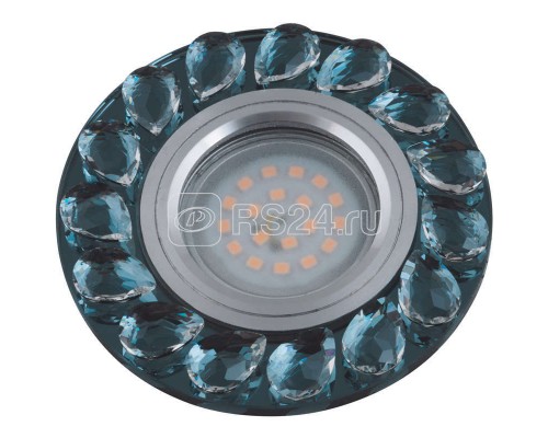 Светильник DLS-P107 GU5.3 CHROME/SMOKE+CLEAR Peonia Fametto 10635