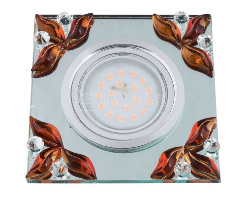 Светильник DLS-P109 Peonia GU5.3 CHROME/CLEAR+TEA Fametto 10637