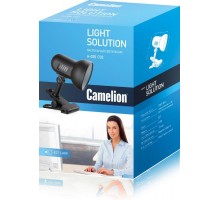Светильник H-035 черн. прищепка метал. 220В 60Вт Camelion 7197
