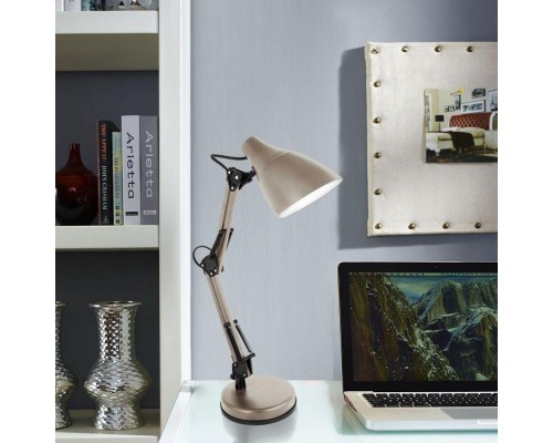 Светильник KD-331 C26 настол. 230В 40Вт E27 тауп Camelion 13873