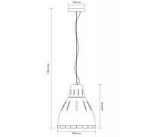 Светильник PL-426M С65 подвес. LOFT 1хE27 40Вт 230В сер.+бронза Camelion 13033