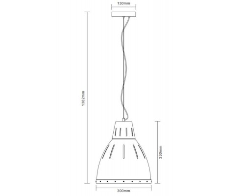 Светильник PL-426M С65 подвес. LOFT 1хE27 40Вт 230В сер.+бронза Camelion 13033