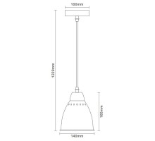 Светильник PL-430S-1 С01 подвес. LOFT 1хE27 60Вт 230В бел. Camelion 13083