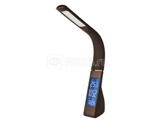 Светильник TLD-550 Brown/LED/260лм/4500К/Dimmer настол. часы календ. терм. коричн. 7Вт Uniel UL-00003334