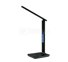 Светильник TLD-551 Brown/LED/450лм/3000-6000К/Dimmer/USB настол. часы календ. терм. коричн. 9Вт Uniel UL-00003335