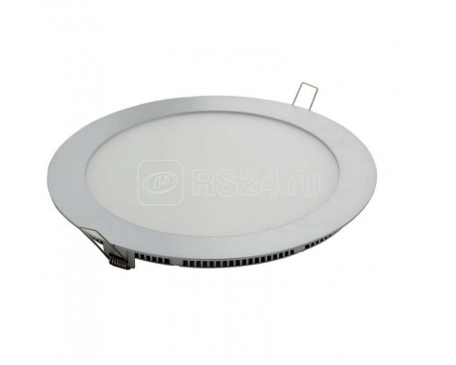 Светильник TRP18-03-W-01 LED 18Вт 3000К IP40 (S) рифл. стекло корпус серебр. Новый Свет 400300