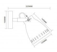 Светильник WML-428-1 С01 настен. New York 1х E27 40Вт 230В бел. Camelion 13059