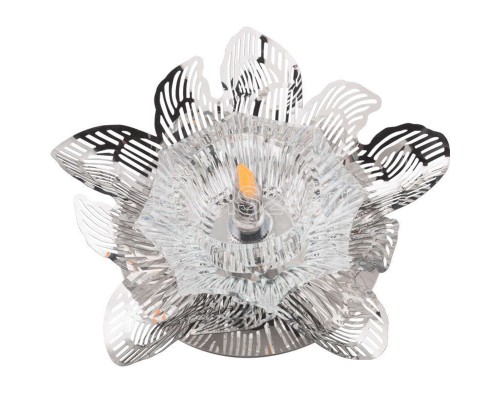 Светильник декоративный встраиваемый DLS-F127 G4 CHROME/CLEAR Fiore без лампы G4 основание металл; хром прозр. кристалл отделка метал. элементами хром Fametto UL-00000352