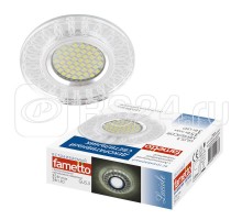 Светильник декоративный встраиваемый DLS-L154 GU5.3 GLASSY/CLEAR 3D без лампы цоколь GU5.3 доп. светодиодная подсветка 3Вт Fametto UL-00005319
