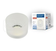 Светильник декоративный встраиваемый DLS-N102 GU10 WHITE/MAT без лампы цоколь GU10 акрил. бел. мат. Fametto UL-00004180