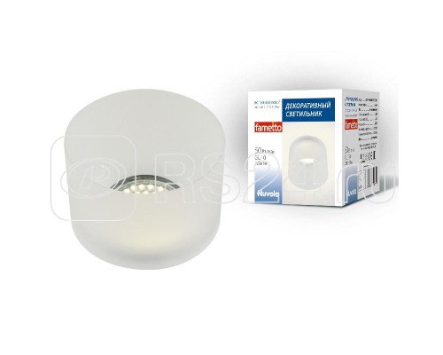 Светильник декоративный встраиваемый DLS-N102 GU10 WHITE/MAT без лампы цоколь GU10 акрил. бел. мат. Fametto UL-00004180