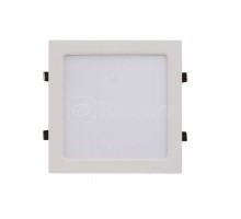 Светильник ДВО (квадрат) SLP-eco 18Вт 230В 4000К 1260лм 225х225х23мм бел. IP40 IN HOME 4690612007175