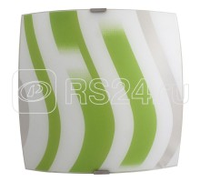 Светильник Колорика Аделайн 300х300 НПБ 09-60-003 М83 мат. бел.-зел./кл.штамп металлик ИУ Элетех 1005209268